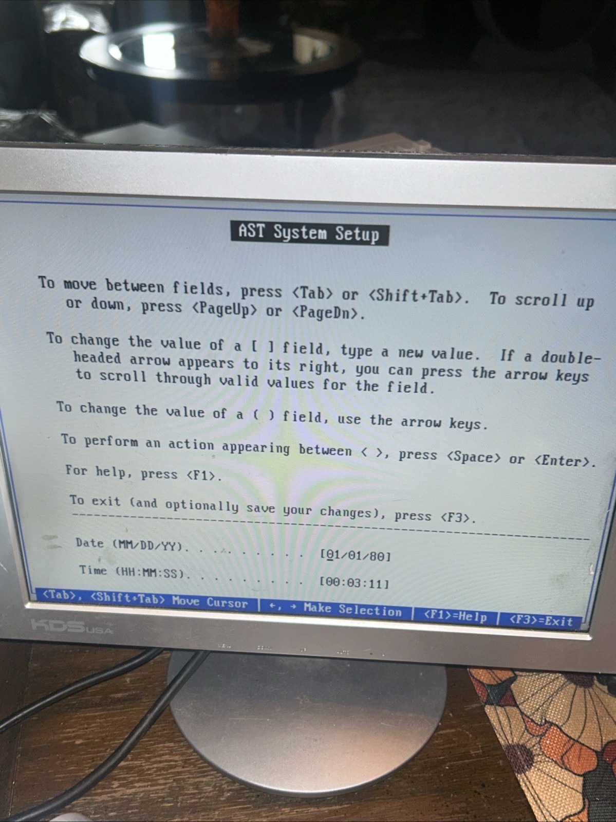 AST 386SX-25 Desktop Computer – Powers On To Bios