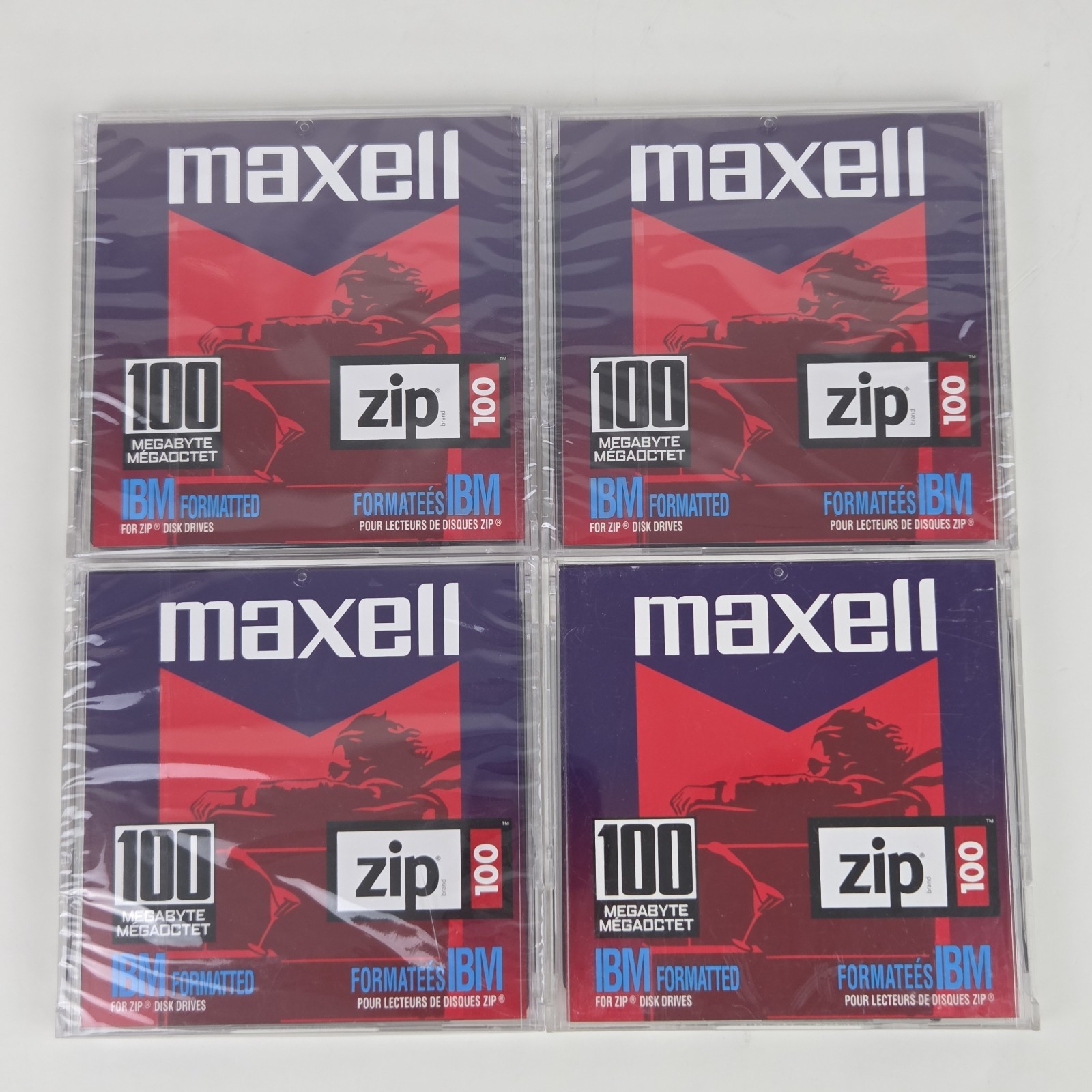 4 Maxwell Zip Disc 100MB 3 – New Unopened Factory Sealed 1 – Open 580005