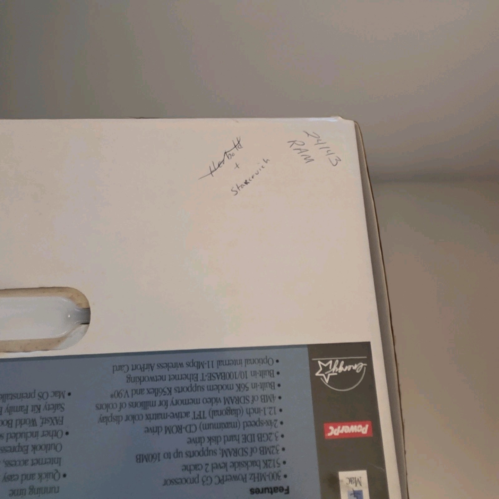 2000 Apple iBook G3 Original Retail BOX With Styrofoam ONLY See Description