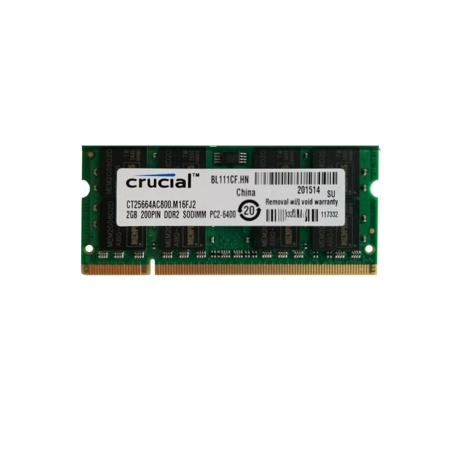 Crucial DDR2 2GB/4GB 8GB 800MHz PC2-6400 SODIMM Notebook Laptop Memory Ram Lot