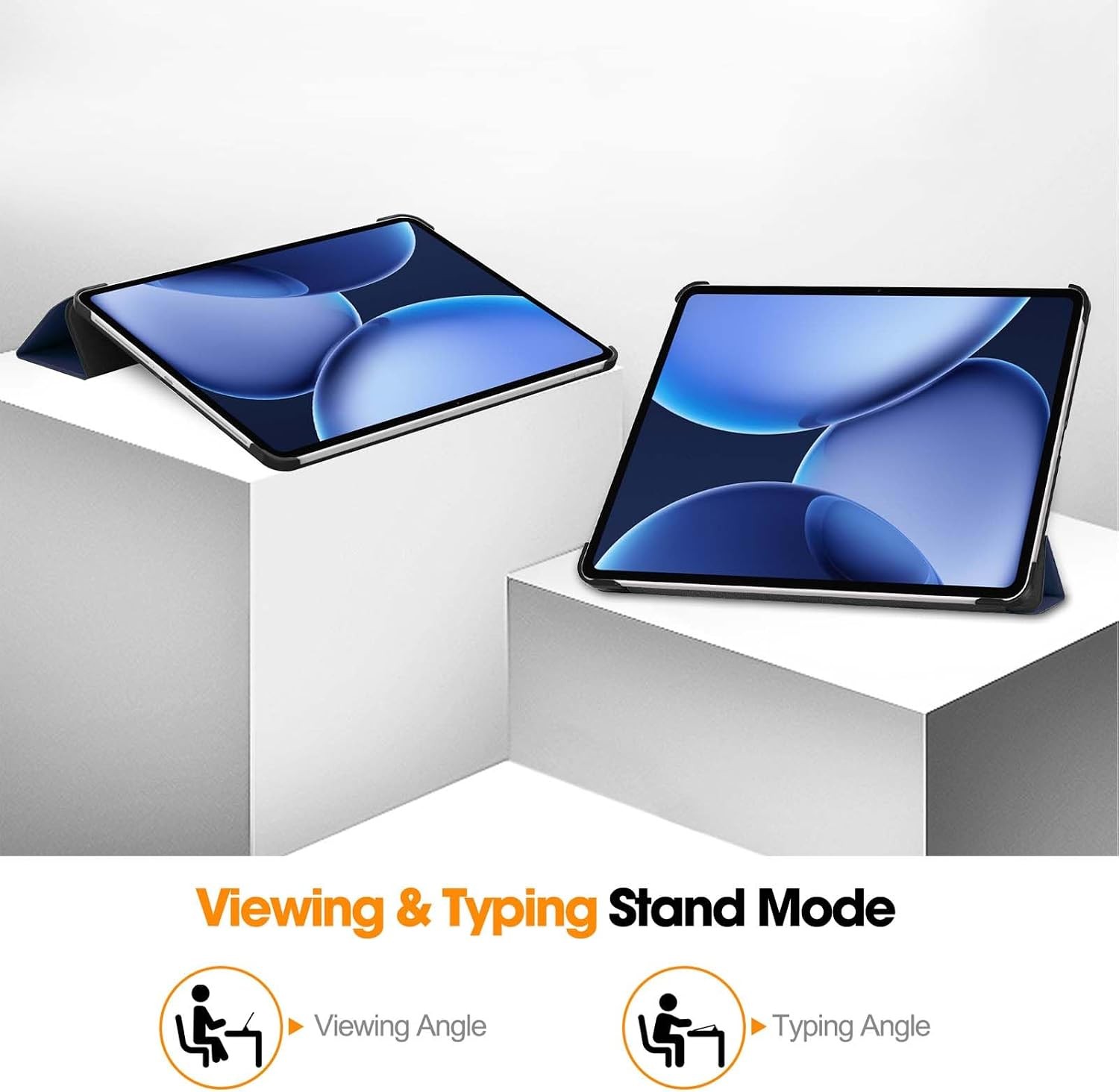 Slim Lightweight Trifold Stand Cover Case for OnePlus Pad 3 Tablet 13.2 inch, Bl