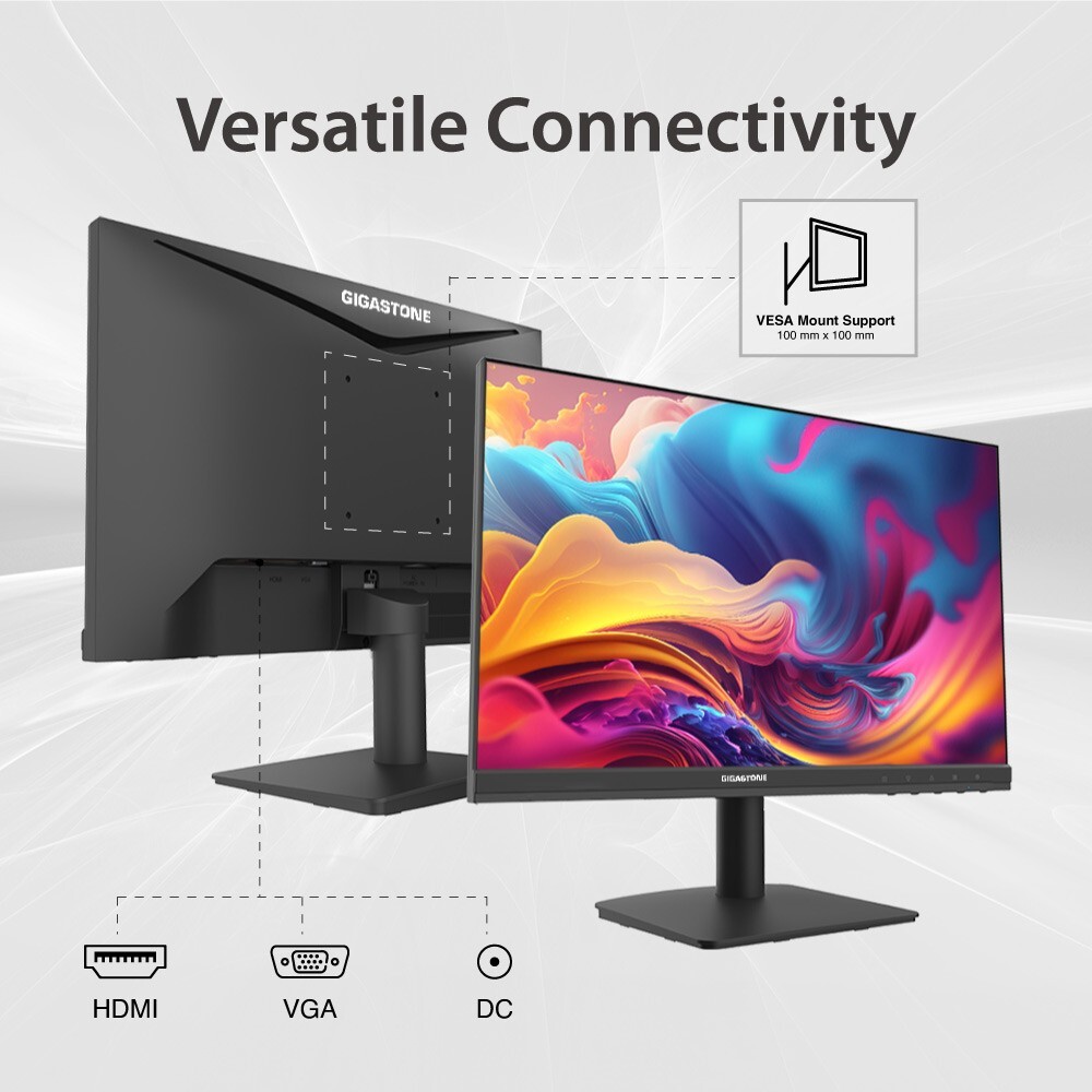 Gigastone 21.45 inch VA LED Back Light Monitor 75Hz FHD 1920 x 1080