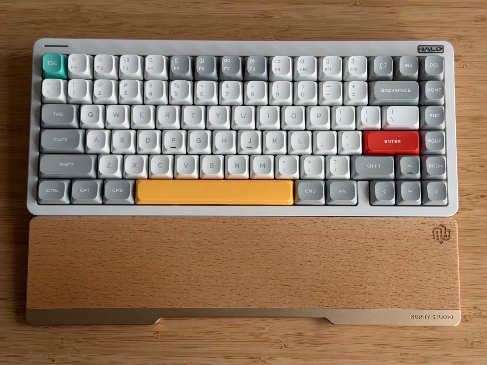 NuPhy Halo75 V2 QMK/VIA Wireless Mechanical Keyboard – White; Cherry Switches