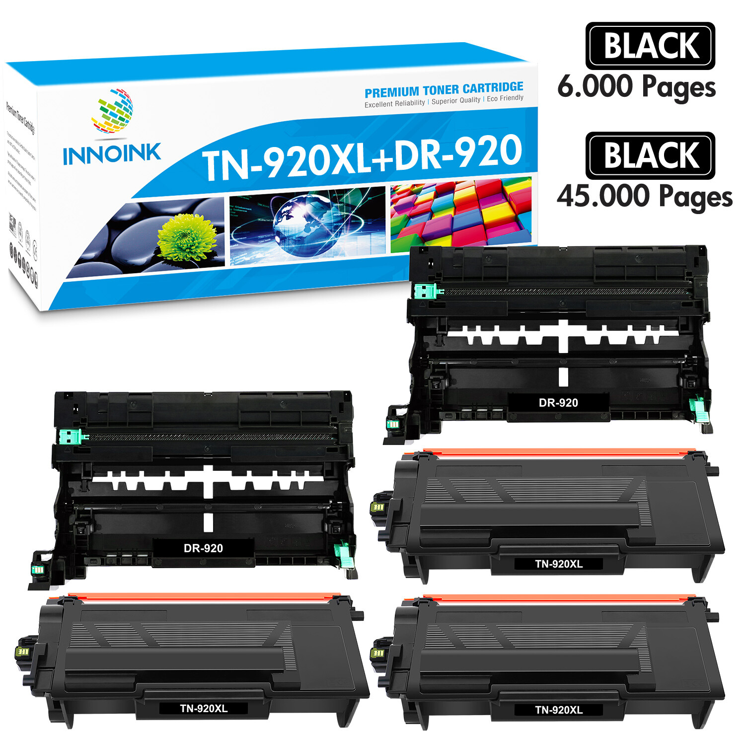 TN-920 & DR-920 Compatible With Brother Toner Drum for HL-L5210DN L6210DW