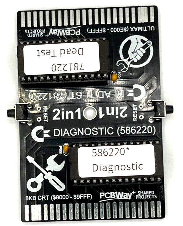 Commodore 64 Dead Test & Diagnostic Cartridge & Test Harness Set – USA seller