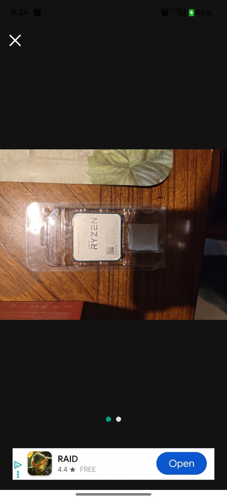 Ryzen 5 1600 AM4 6-Core 12-Thread 3.2-3.6GHz 65W Processor