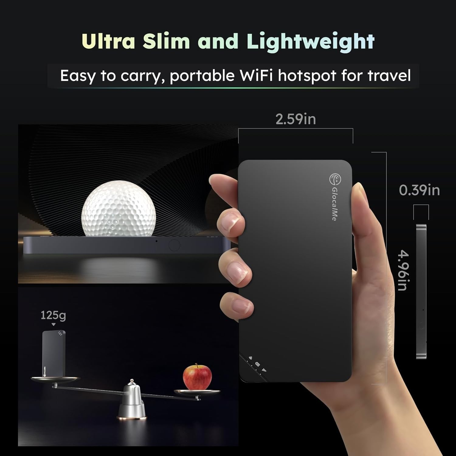 Travel-Ready 4G LTE Hotspot Pocket WiFi: Connect 10 Devices, Secure & Compact