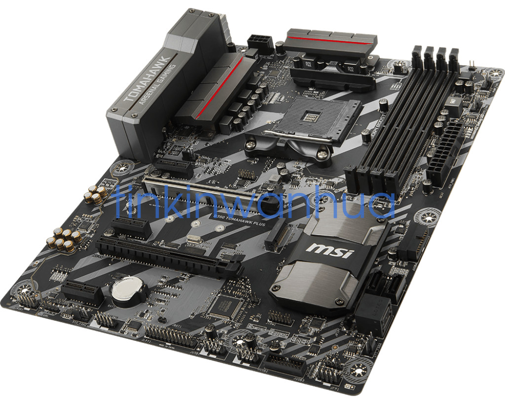 For MSI B350 TOMAHAWK PLUS Socket AM4 DDR4 VGA+DVI+HDMI 4×SATA III Motherboard