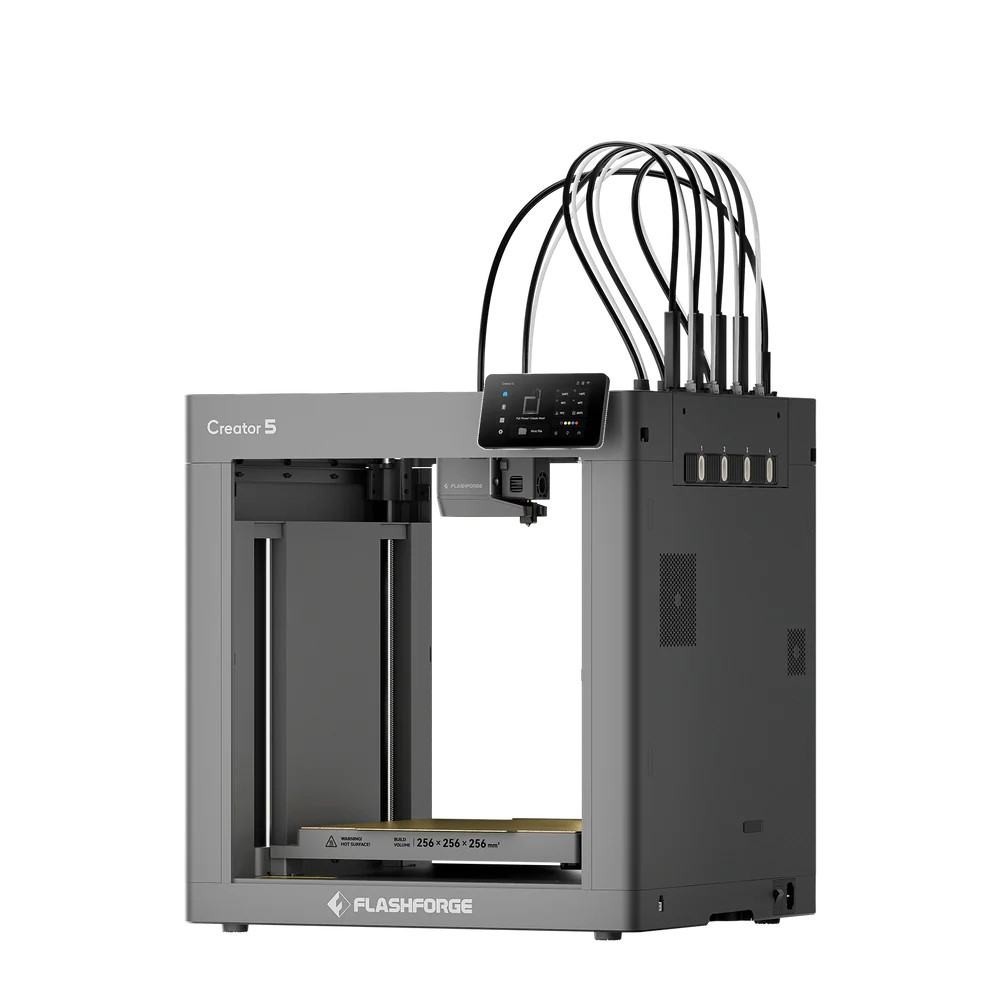 FLASHFORGE 3D Printer Creator 5 Multi-Color 4-Toolheads Zero Purge Waste Genuine