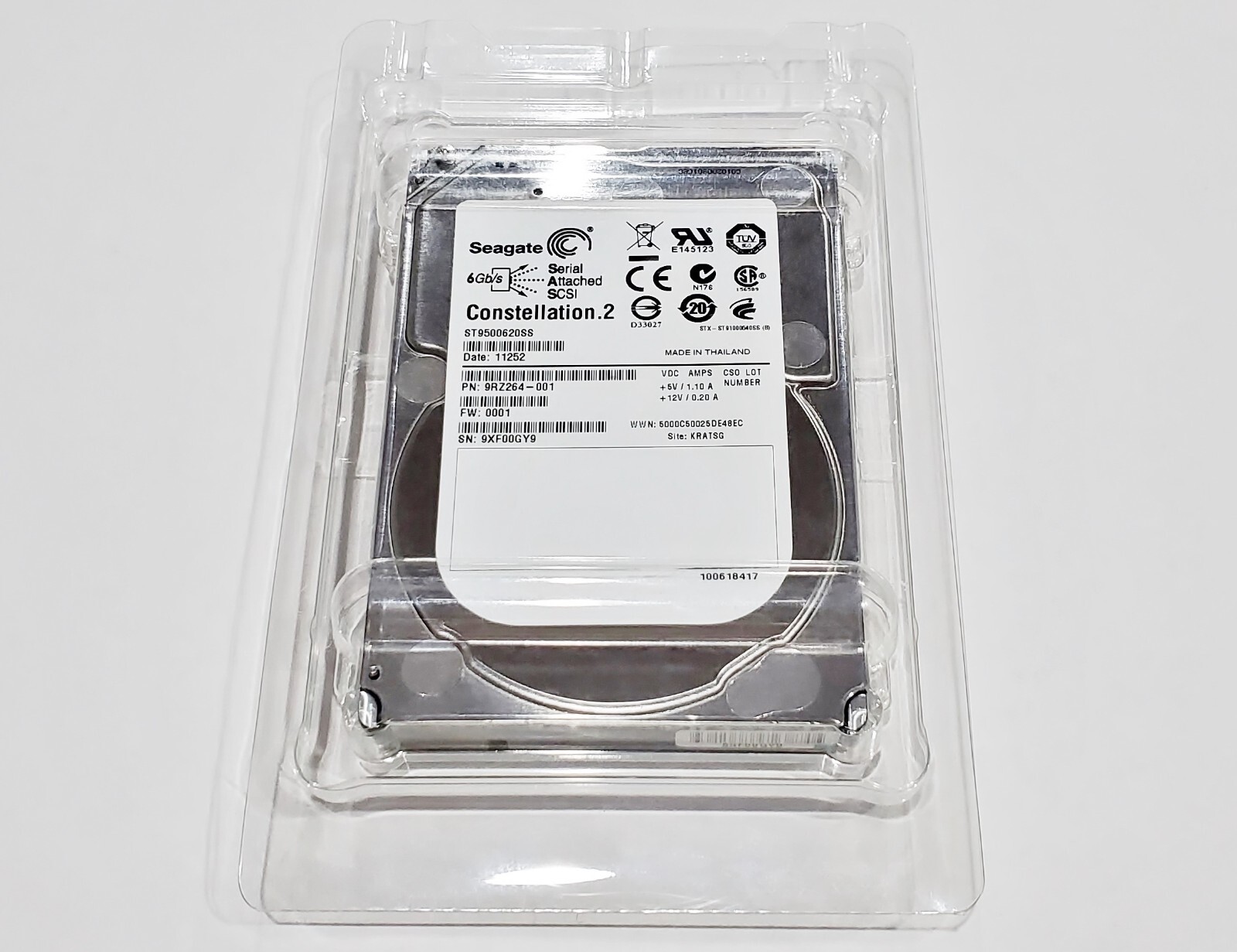 Seagate ST9500620SS Constellation.2 500GB Internal 2.5″ SAS HD