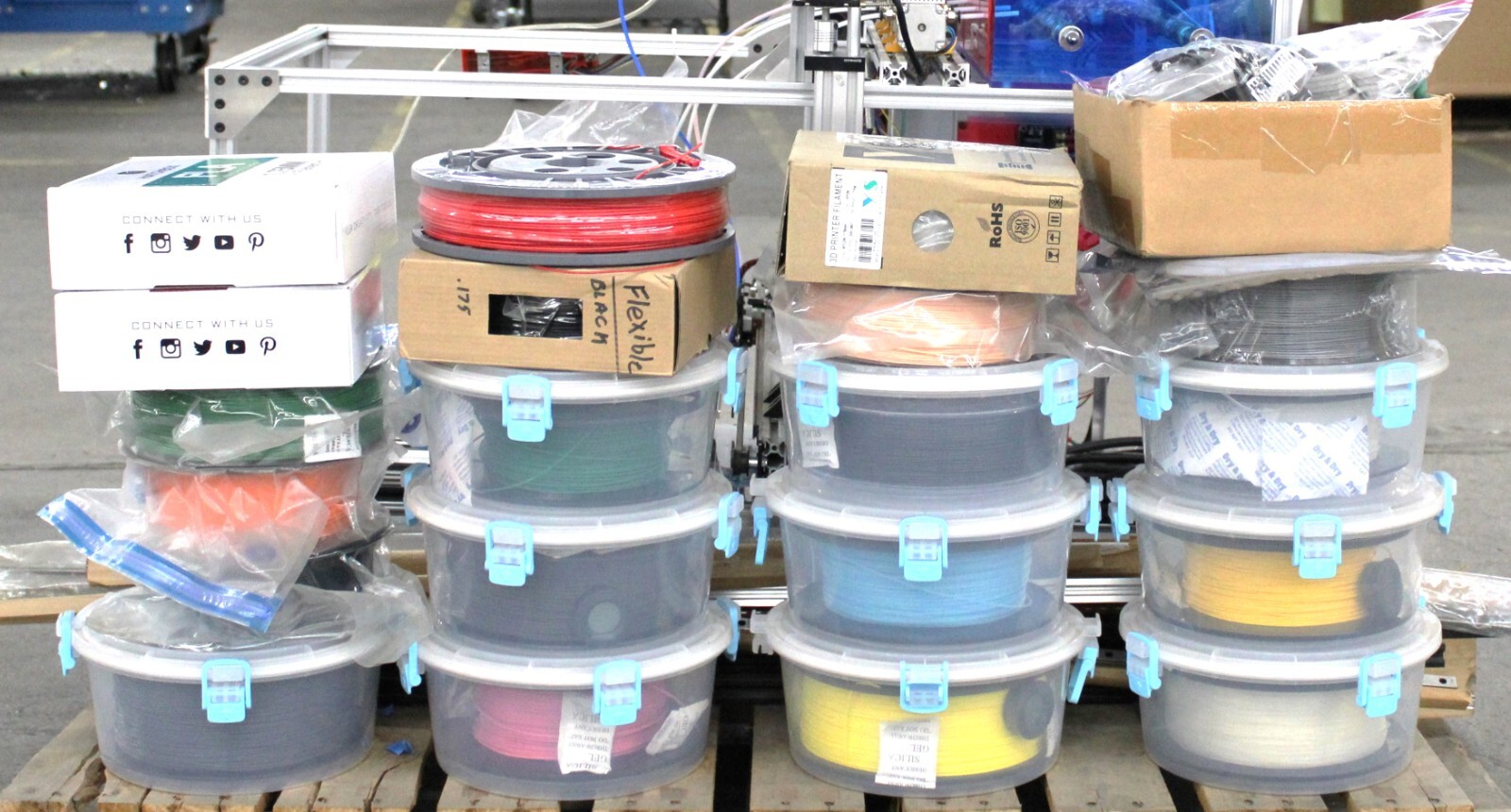3D Printer Machine with multiple spools – See images-Needs new Heat-bed