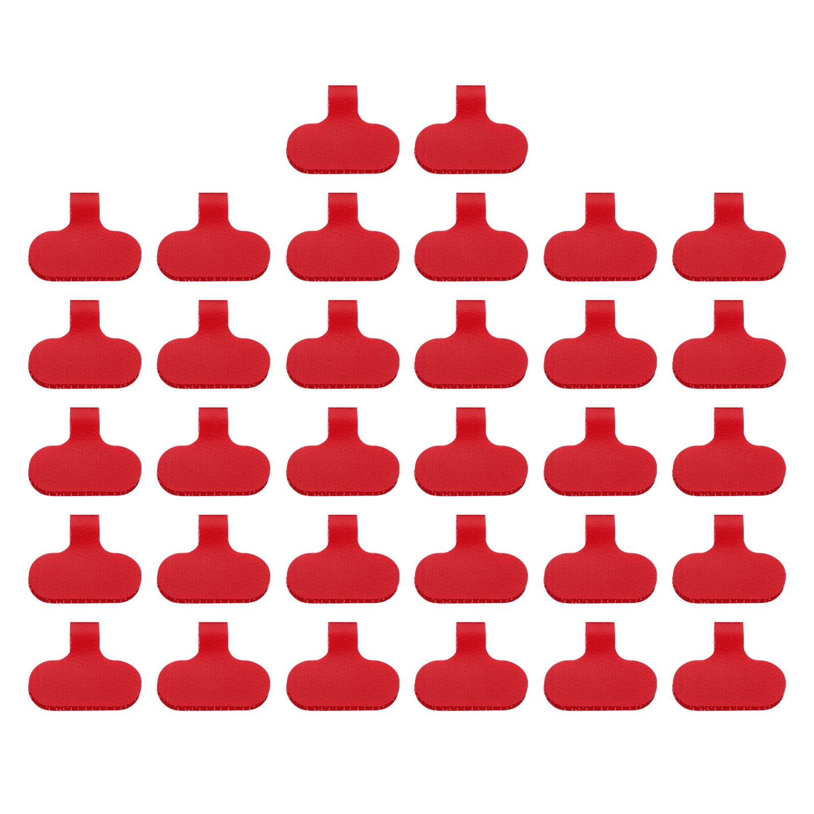 2.4 x 1.5 Inch Cable Labels, 32 Pcs Electronic Cable Identification Tags, Red