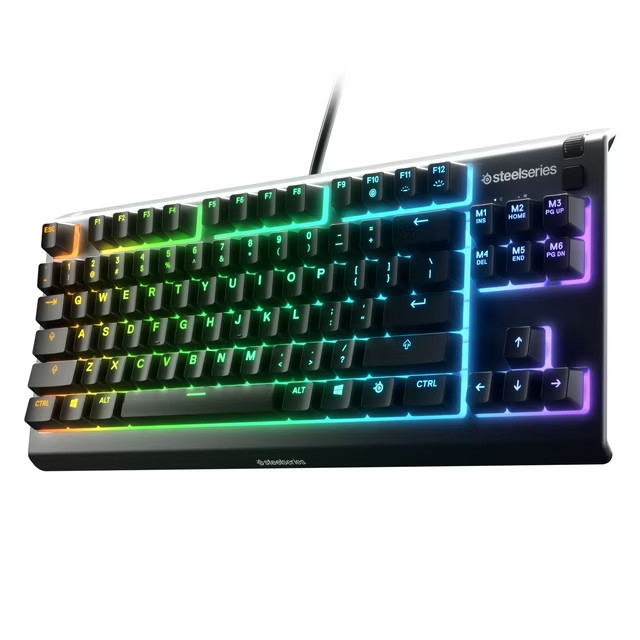 SteelSeries Apex 3 TKL RGB Gaming Keyboard, Water & Dust Resistant, USB-A