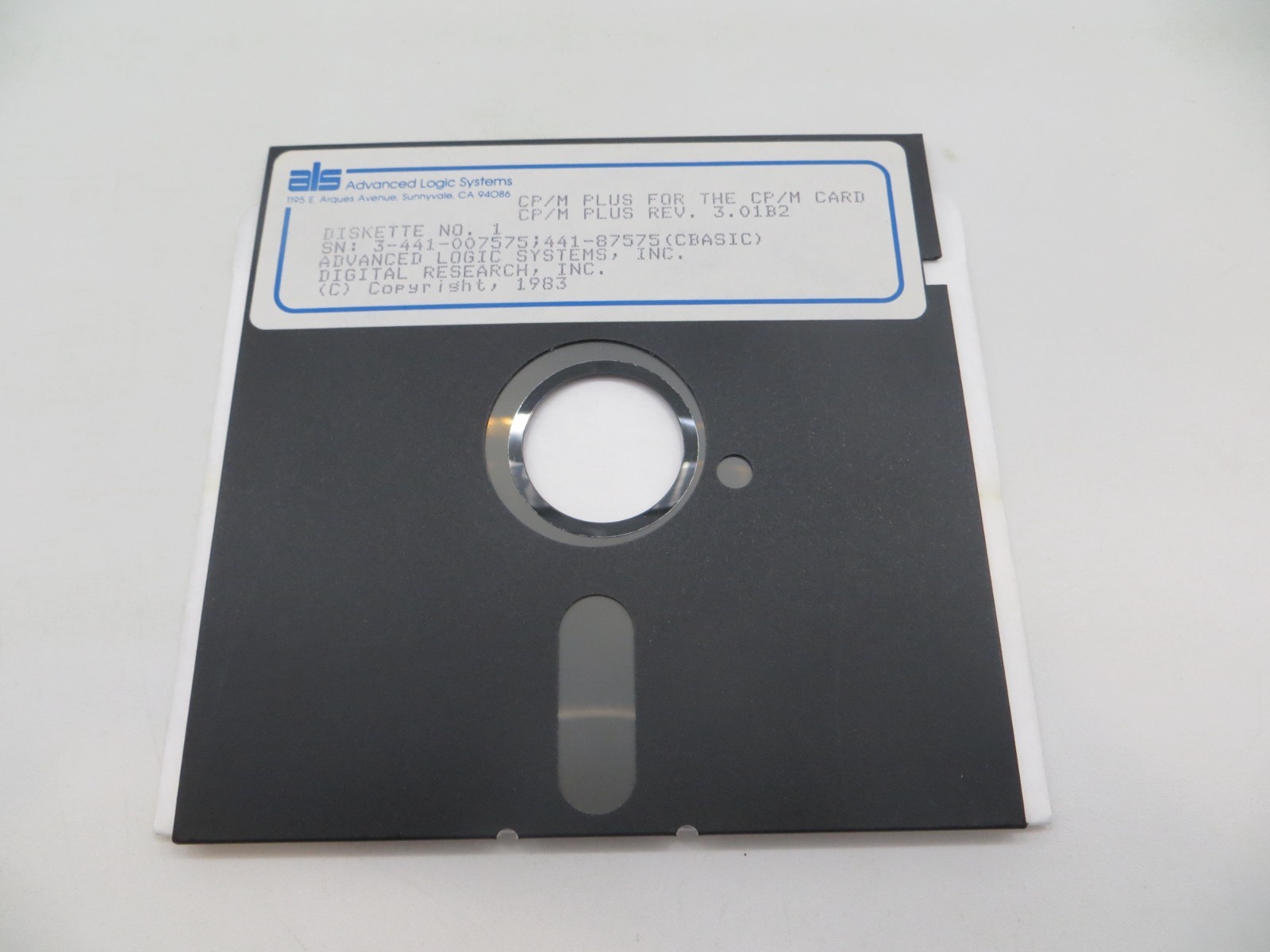 CP/M PLUS FOR THE CP/M CARD REV. 3.01B2 5.25″ Floppy Disks vtg 1983 Discs #4812