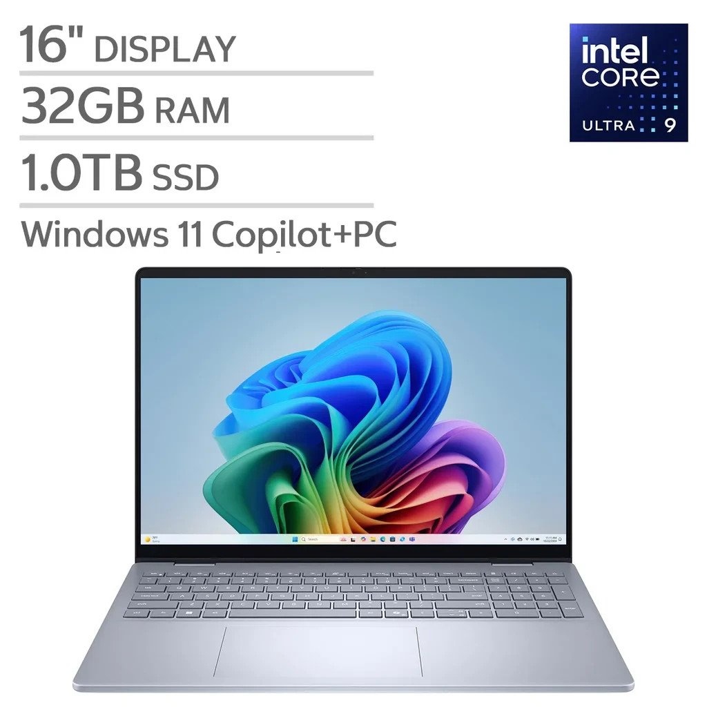 Dell Plus 16 Laptop FHD+ Touch Ultra 9 288V 32GB 1TB Light Blue LDB16250-9052BLU