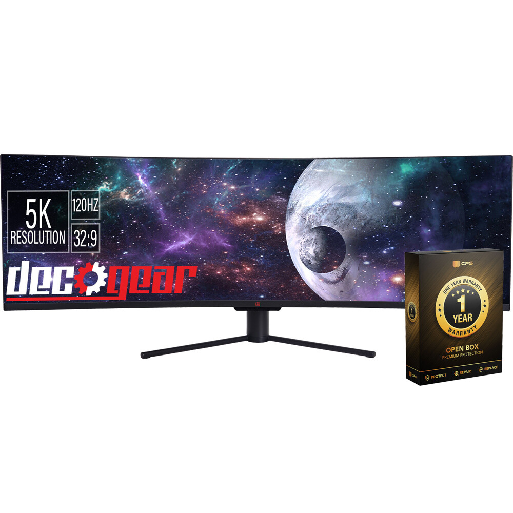 Deco Gear 49″ Curved Ultrawide 5K Monitor (Open Box) with 1 Year Warranty