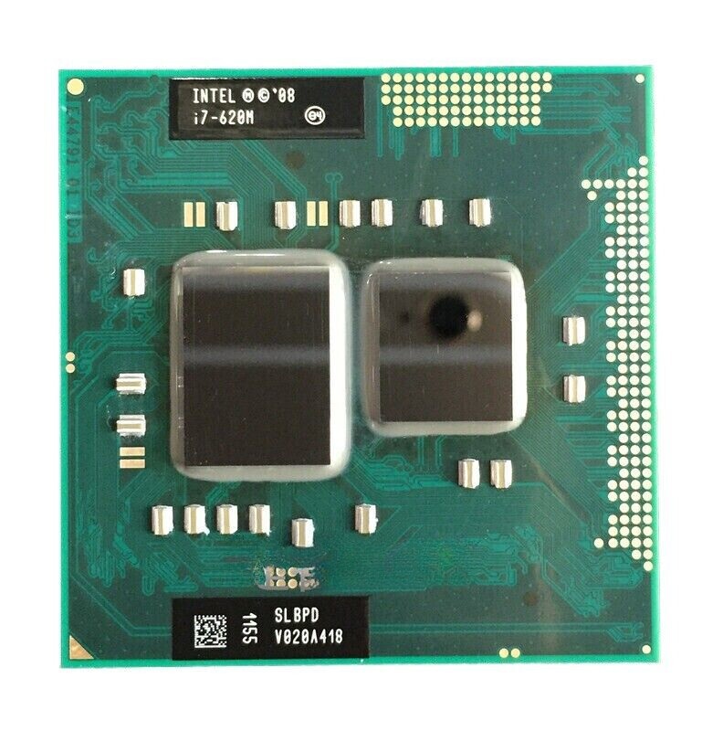 Intel Core i7-620M 2.66 GHz 4M Dual Core Laptop Processor SLBPD SLBTQ Socket G1