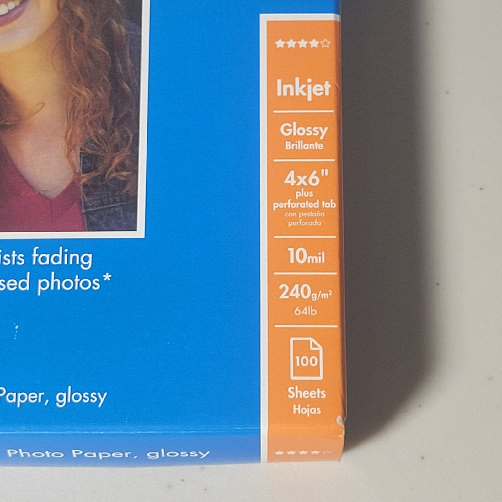 HP Premium Photo Paper Glossy Inkjet 4 x 6″ 10 mil 100 Sheets Q1990A Unopened