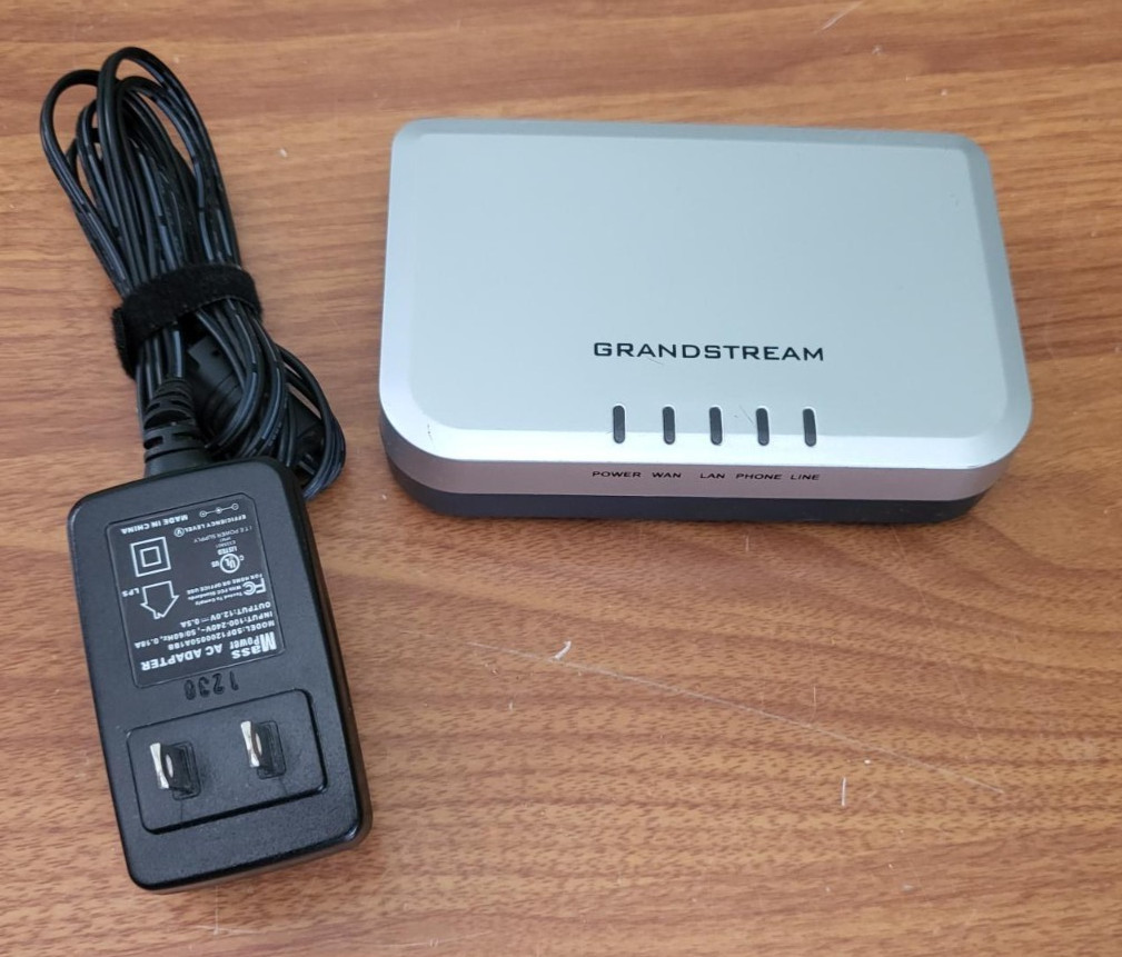 Grandstream HT502 2-Port Analog Telephone Adapter ATA VoIP Adapter