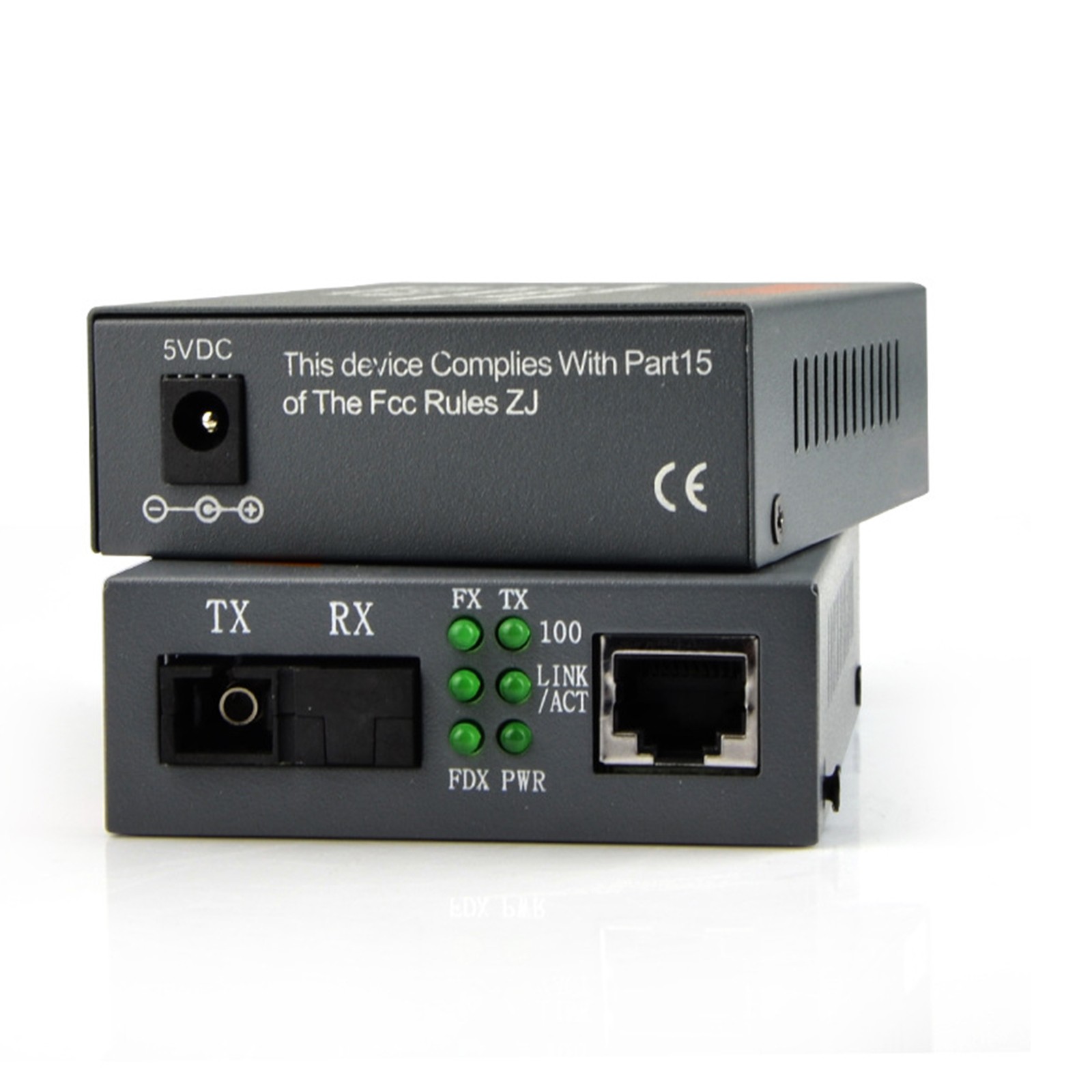 Premium 10/100Mbps ethernet to fiber optic media converter, SC 1Pair