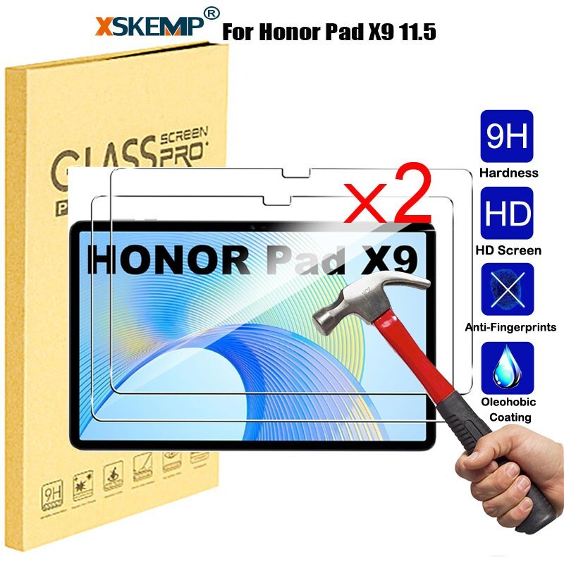 2 Pcs HONOR Pad X9 11.5 in Screen Protector Anti Scratch 9H Tempered Glass Cover