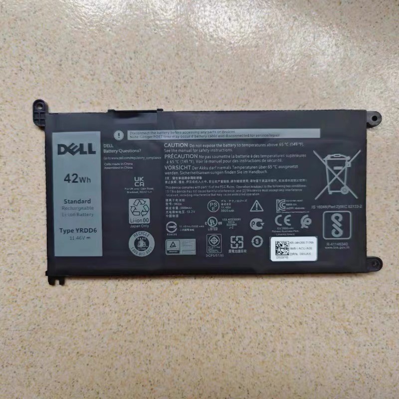 Genuine YRDD6 Battery for Dell inspiron 3583 3593 3582 3584 5582 5584 5593 5594O