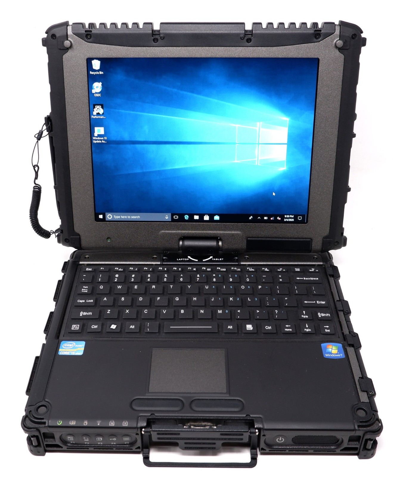GETAC V100 10.4″ MULTITOUCH RUGGED NOTEBOOK, I5-3320M,500GB,4GB,WIN10P – READ!