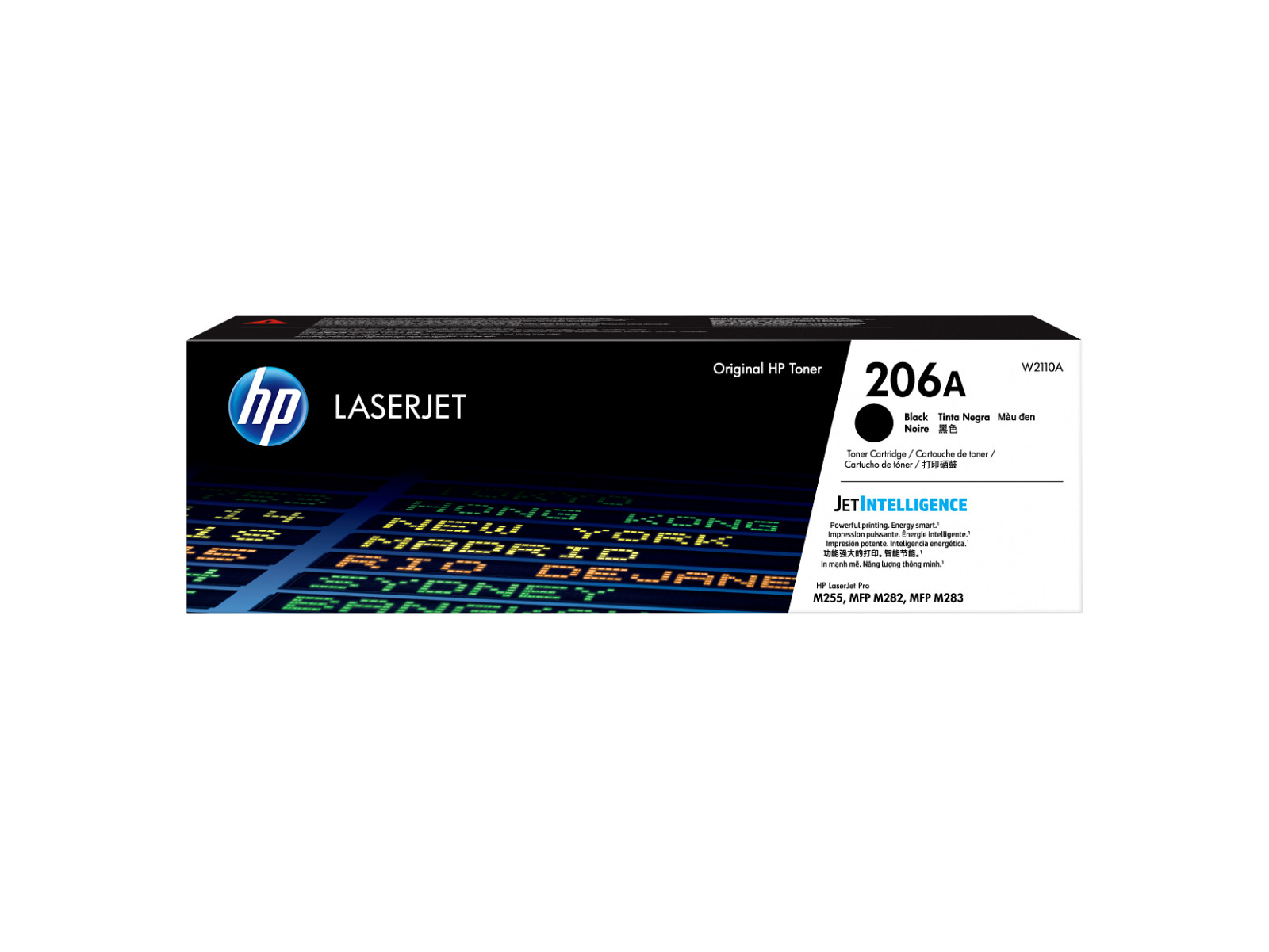 HP 206A Black Original LaserJet Toner Cartridge, W2110A