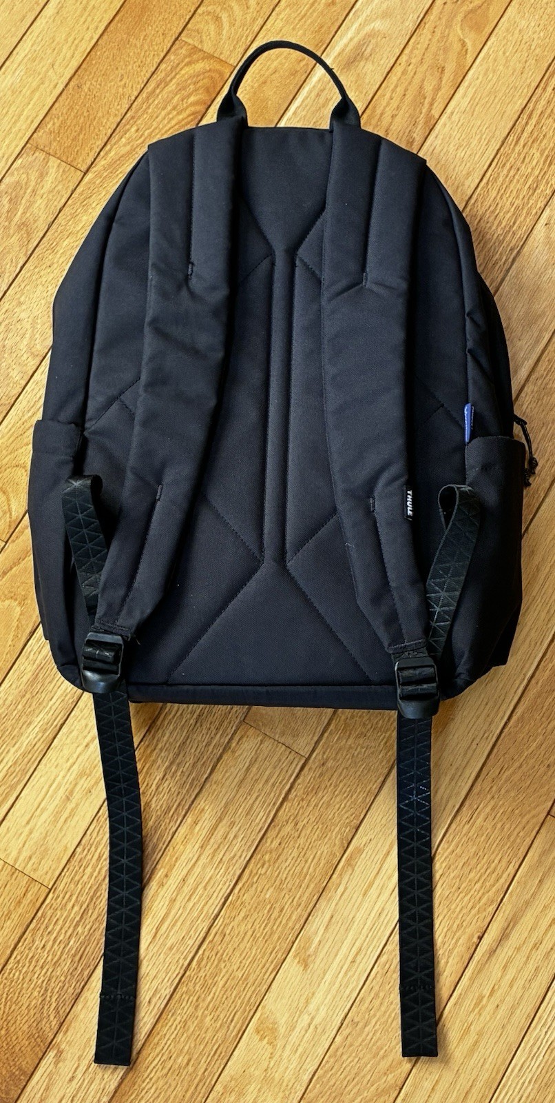 Thule Sweden Backpack Black Softshell Geometric Lined Padded, Laptop Compartment
