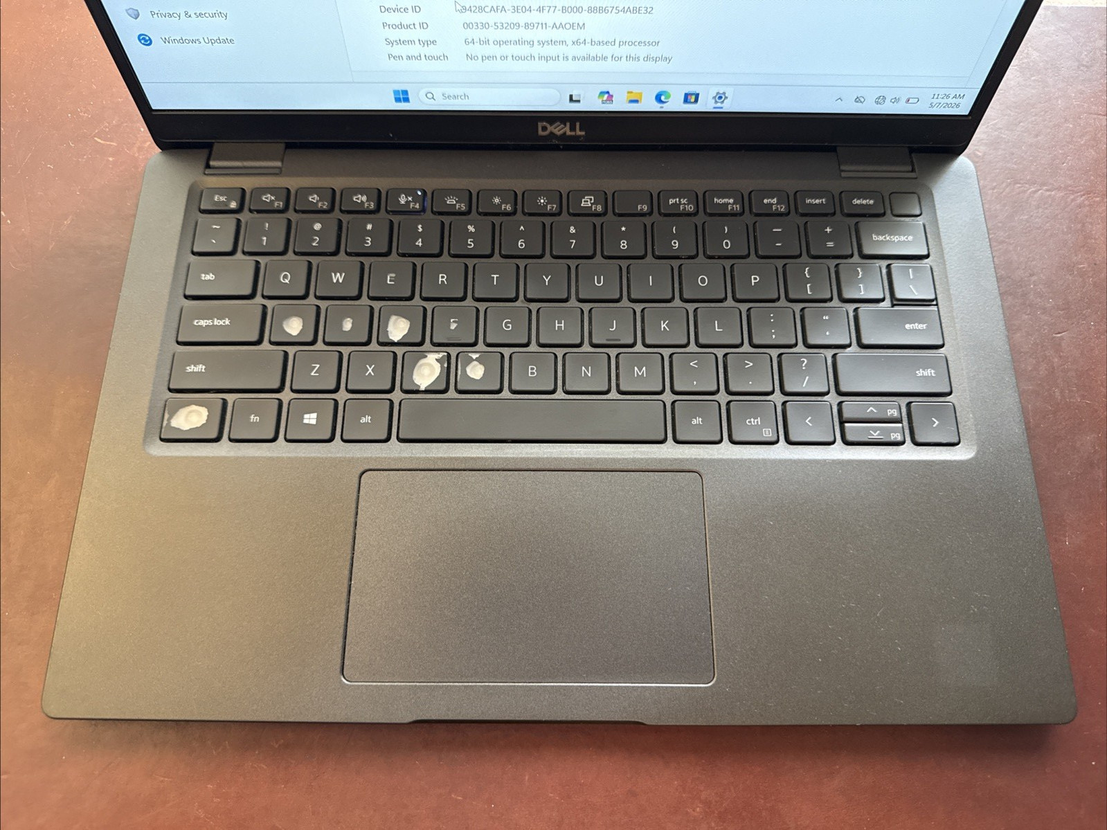 Dell Latitude 7410 14in FHD i7-10610U – 16GB RAM 256GB SSD – WORN KEYBOARD
