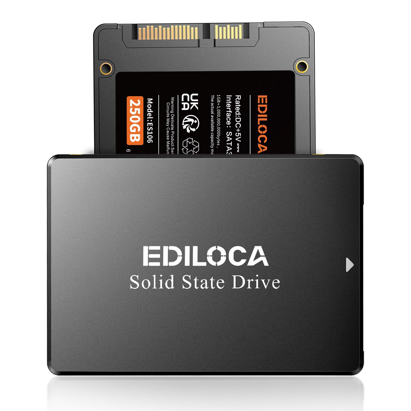 250GB SSD Internal Solid State Drive 2.5″ SATA III 6Gb/s, 520MB/s Read Speed …