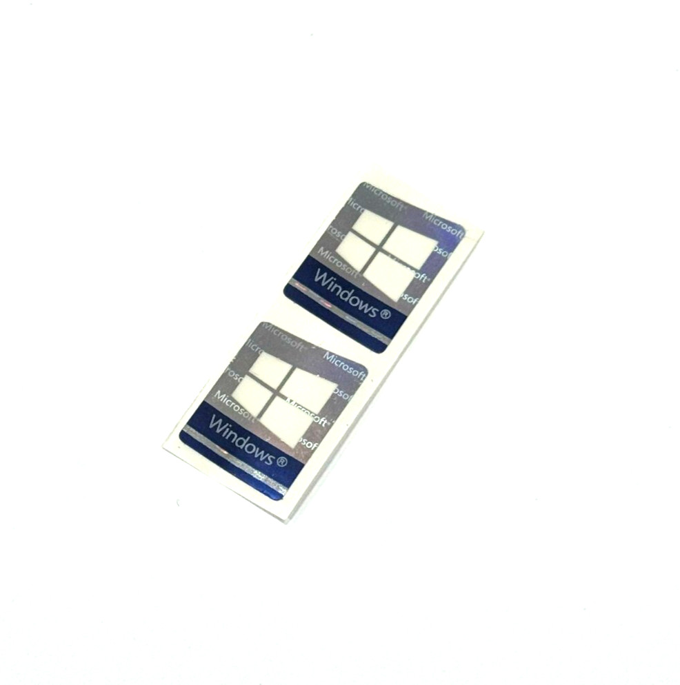 2x Windows 10 Operating System Color Shifting Sticker Badge Decal 16mm x 22mm