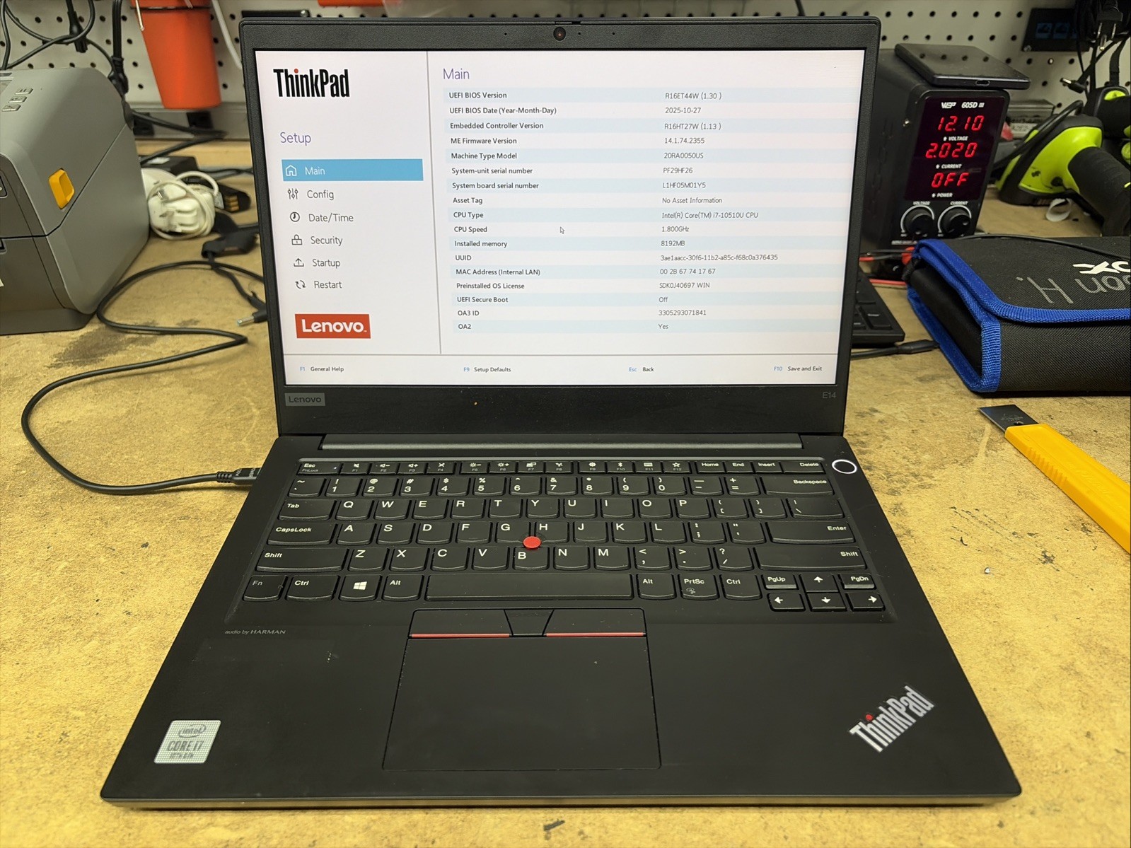 Lenovo ThinkPad E14 Gen 1 14″ FHD i7-10510u 8GB RAM 512GB SSD No OS