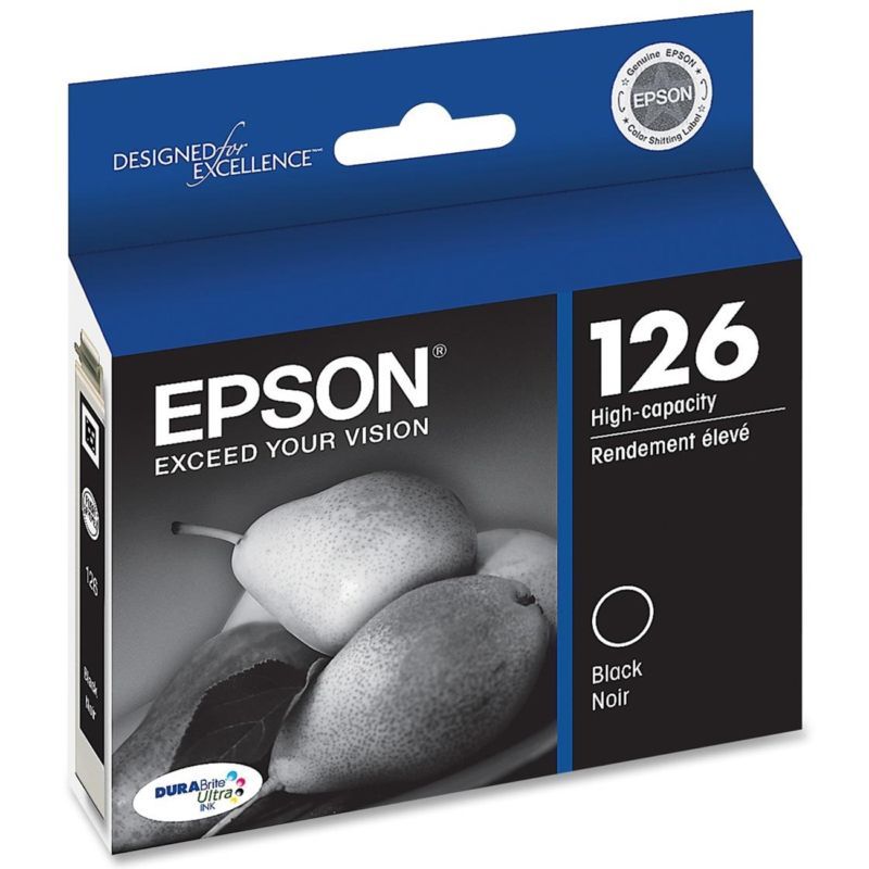 GENUINE Epson Printer Ink 126 T1261 T126120 BLACK WF60 545 630 633 645 840 847