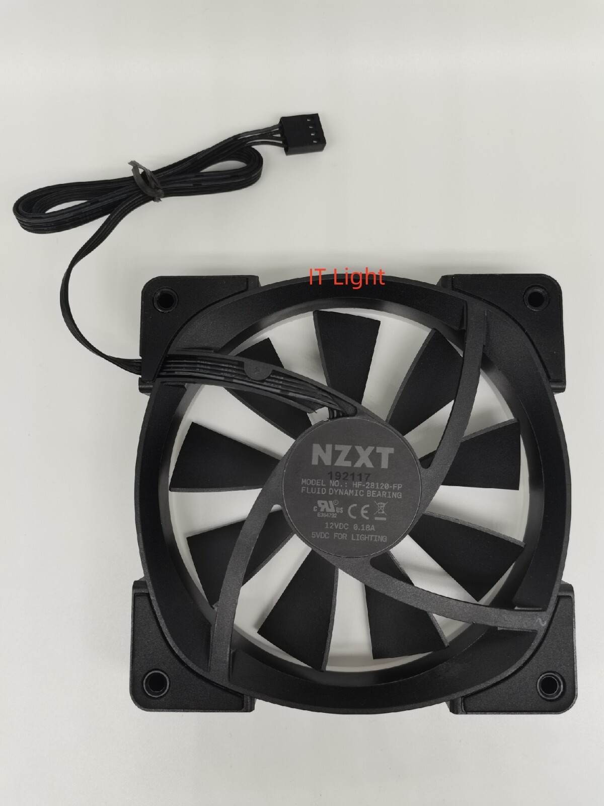 NZXT AER RGB 2 120mm RGB Black Fluid Dynamic Bearing PWM Fan-Black
