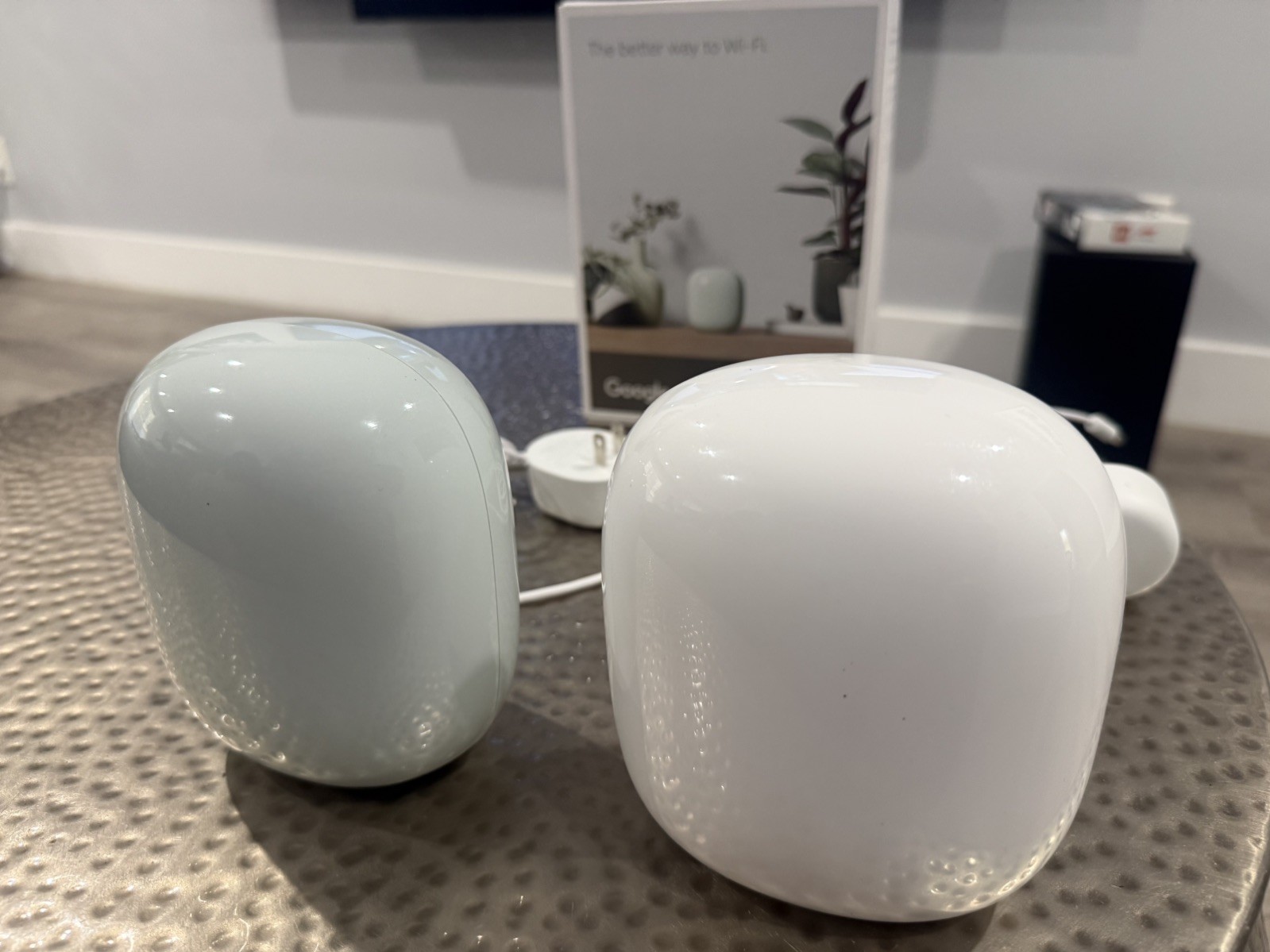 2 Google Nest Wifi Pro Wi-Fi 6E Mesh System – Snow and White Model