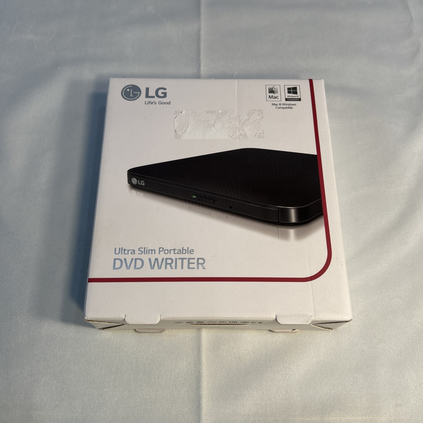 LG Ultra Slim Portable DVD Writer SP80NB80 – open box Mac/ Windows 10 Compatible