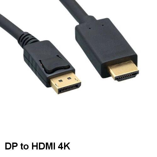 10 feet DisplayPort 1.2 Male to HDMI 1.4 Male Cord 4K for HDTV Monitor Projector
