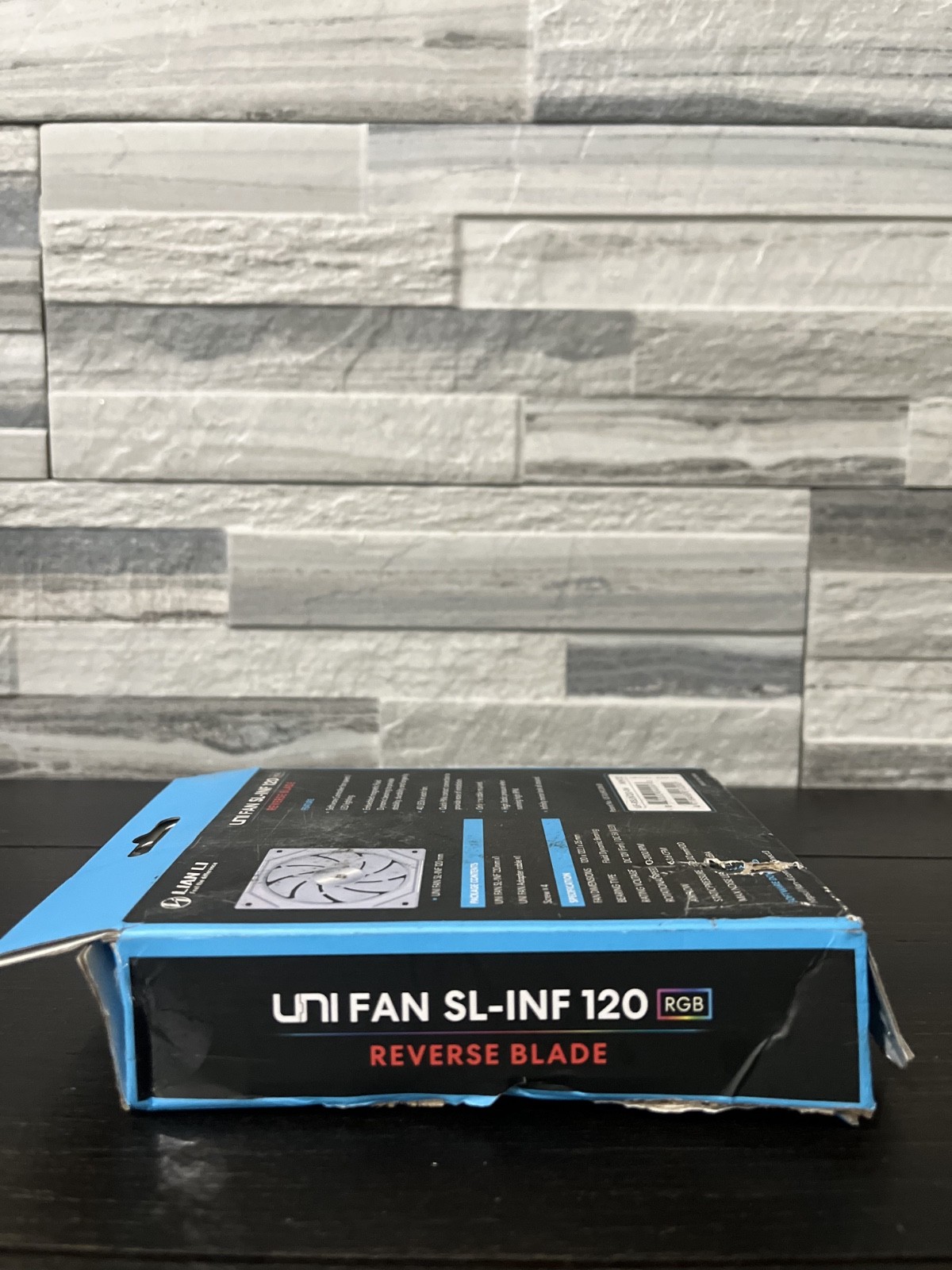 Lian Li UNI FAN SL Infinity 120 Reverse Blade White ARGB PWM PC Case Fan