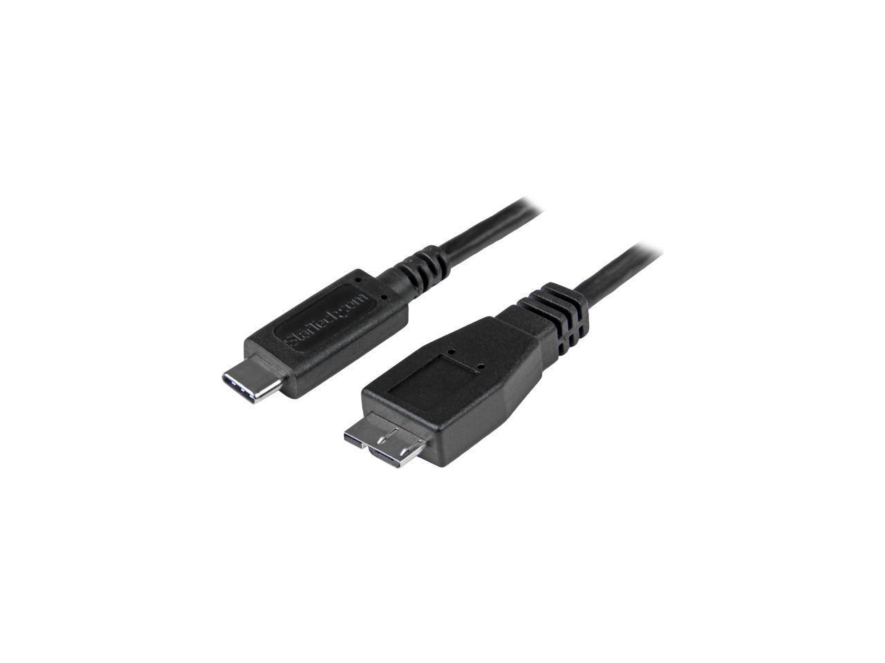 StarTech USB31CUB1M USB C to Micro USB Cable – 3 ft. / 1m – USB 3.1 – 10Gbps –