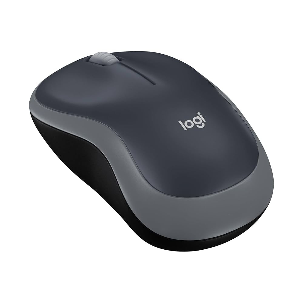 Logitech M185 Wireless Mouse, 2.4GHz, USB Mini Receiver, 12-Month Battery Life