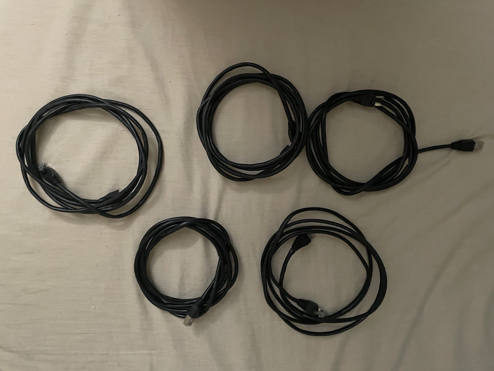 Yealink – 5ft – Shielded Ethernet Cord – Pack of 5 – Used in Very Good Condition