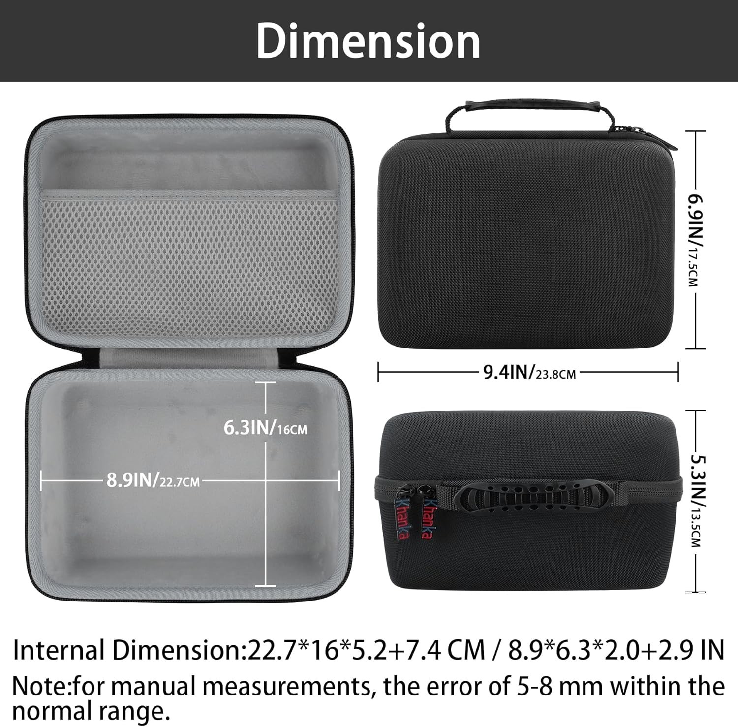 EVA Hard Case for Liene M100/M200 4×6” Photo Printer – Waterproof & Shockproof