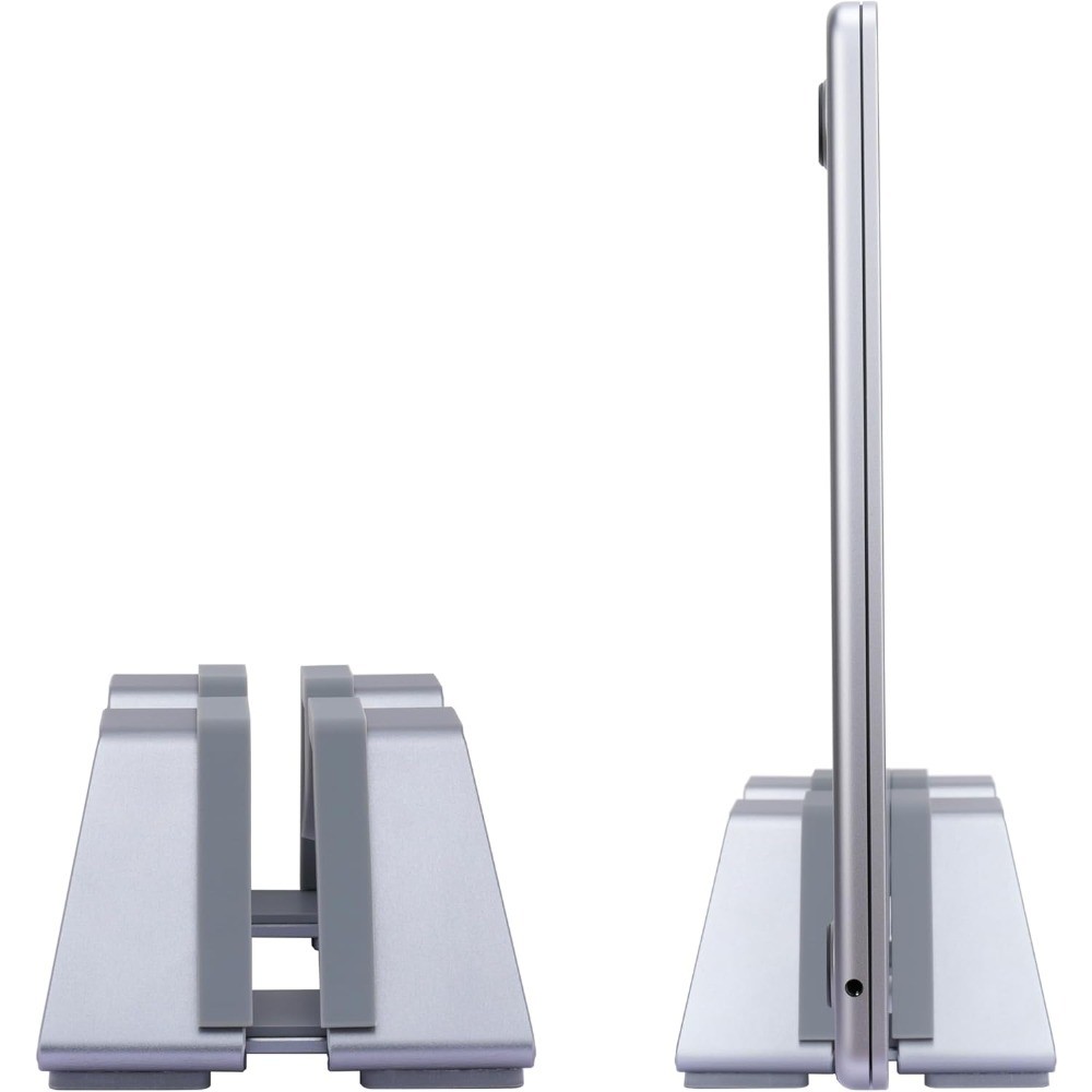 Adjustable Vertical Laptop Stand – Aluminum, Universal Fit for All Laptops