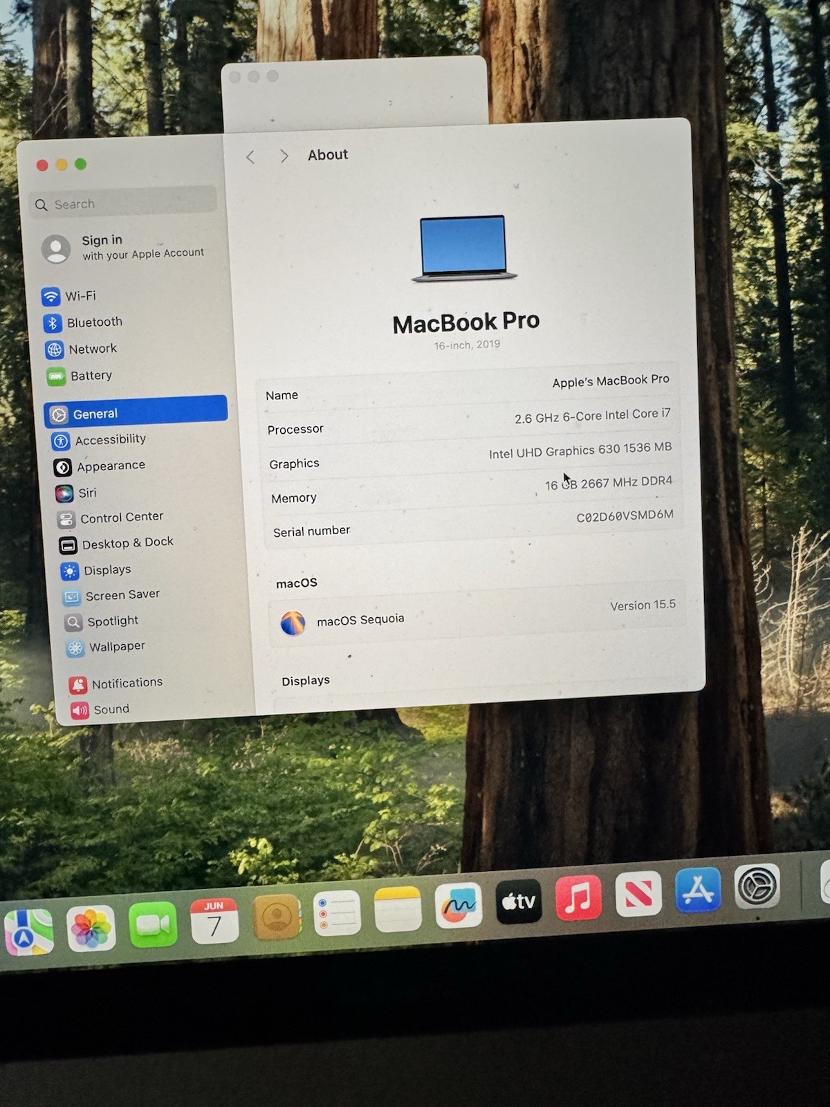 2019 Apple MacBook Pro 16″ i7 2.6GHz 16GB RAM 512GB SSD Space Gray A2141