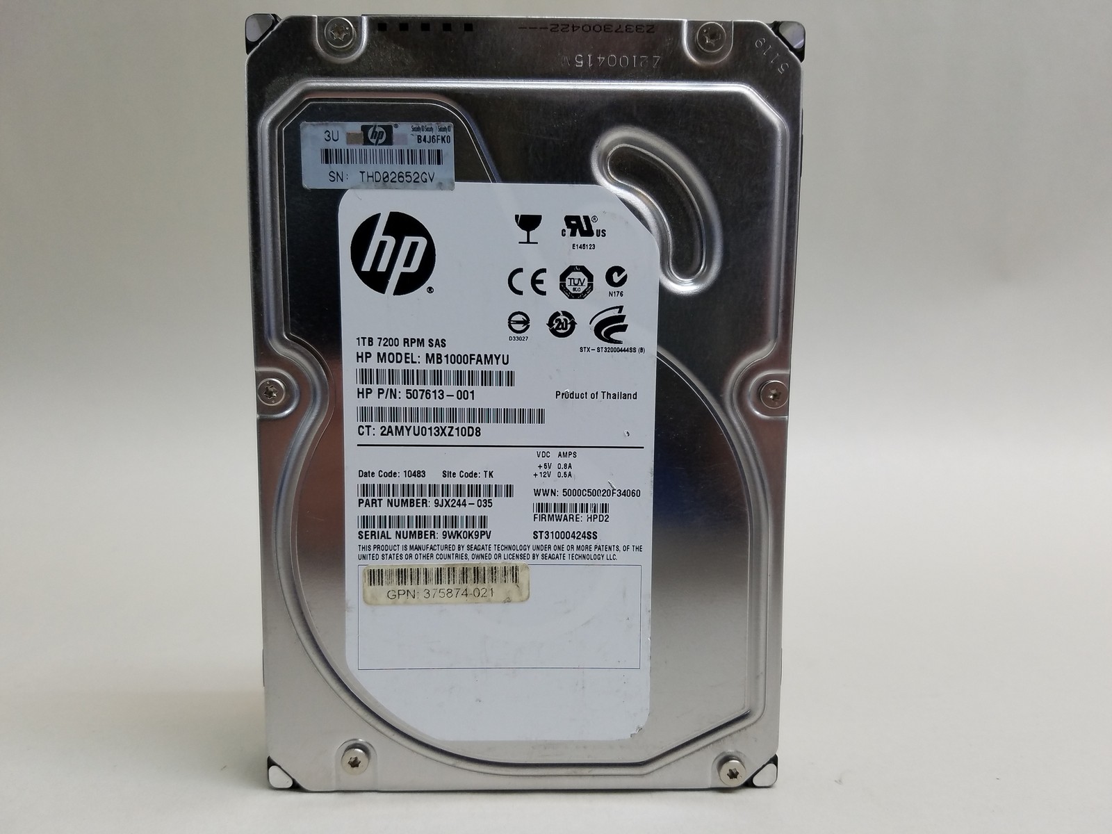 Seagate HP Constellation ST31000424SS 1 TB 3.5″ SAS 2 Enterprise Drive