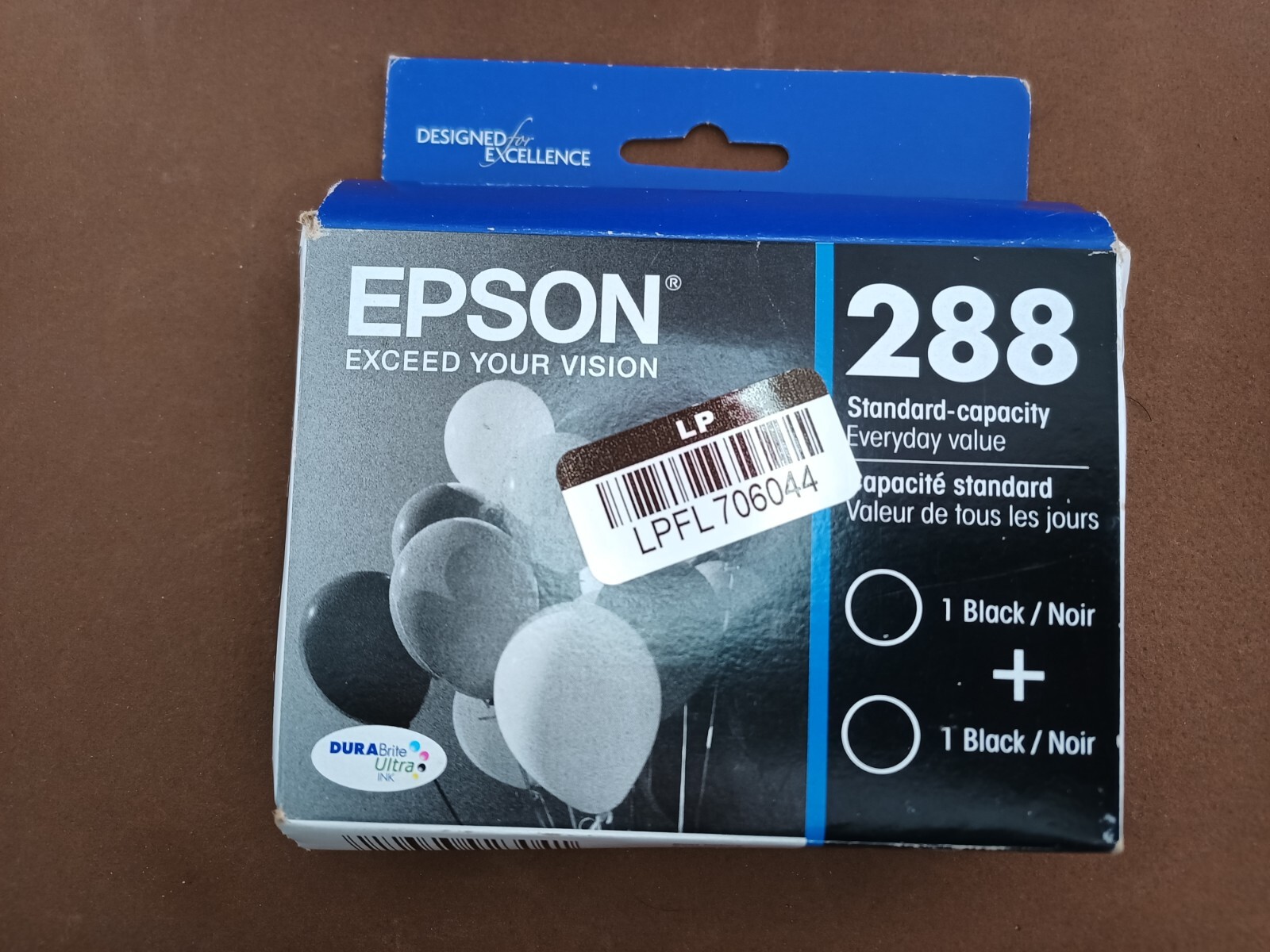 Epson 288 2 Pack Ink Cartridges – Black (T288120-D2) 05/2027 Genuine OEM New