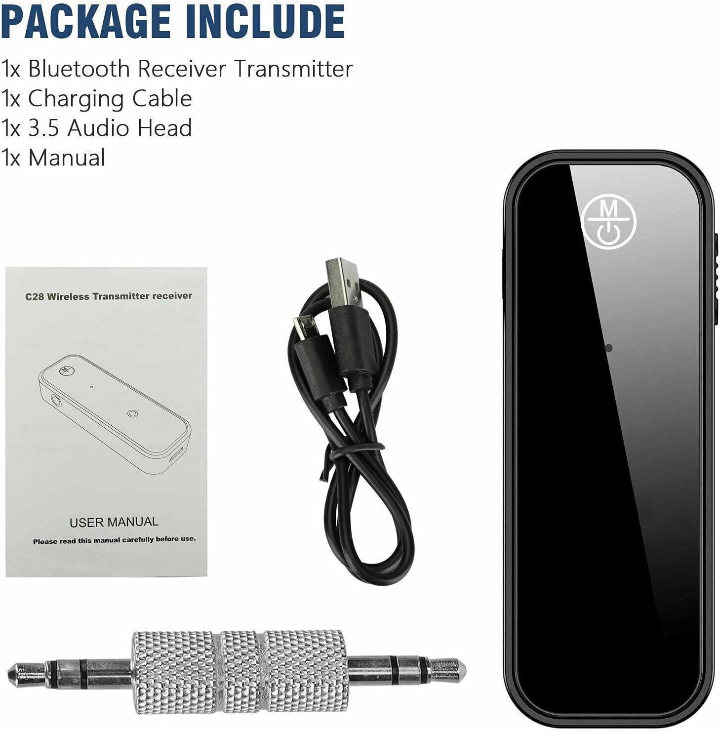Wireless Bluetooth 5.0 Transmitter Receiver for Car Music Audio Aux Adapter lot