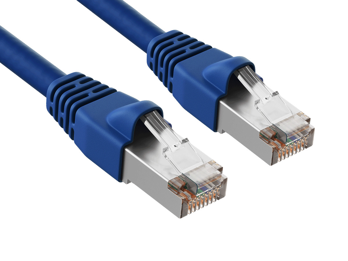 7ft Cat6 Shielded Ethernet Network Patch Cable STP Snagless 24AWG Bare Copper…