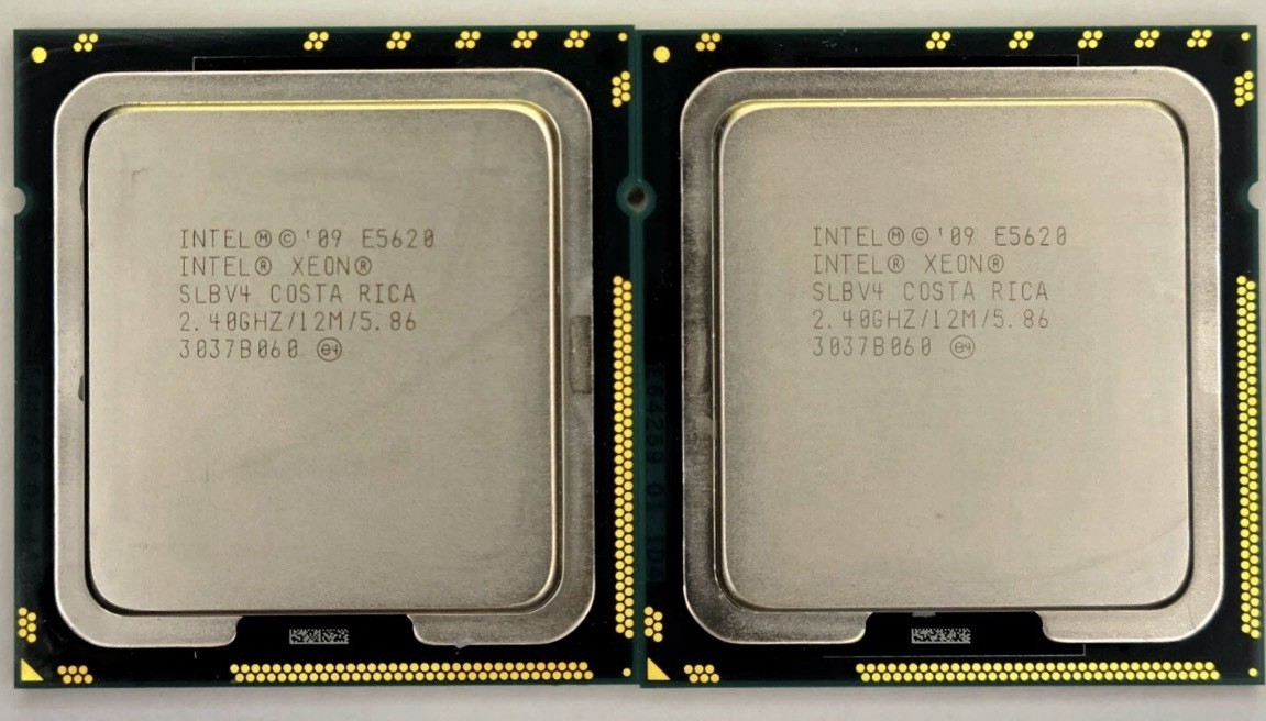 LOT of 2 Intel Xeon E5620 Quad Core 2.40GHz 2933MHz CPU Processor SLBV4